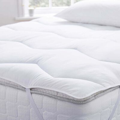 Murmur Luxury Cotton Percale Mattress Topper Super Kingsize Murmur Luxury Cotton Percale Mattress Topper Super Kingsize