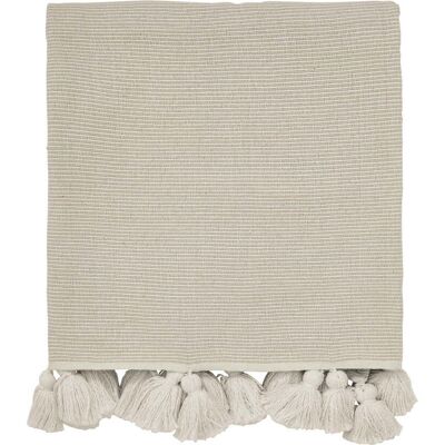 Morris & Co William Morris Pure Torshavn Woven Throw, Linen Morris & Co William Morris Pure Torshavn Woven Throw, Linen