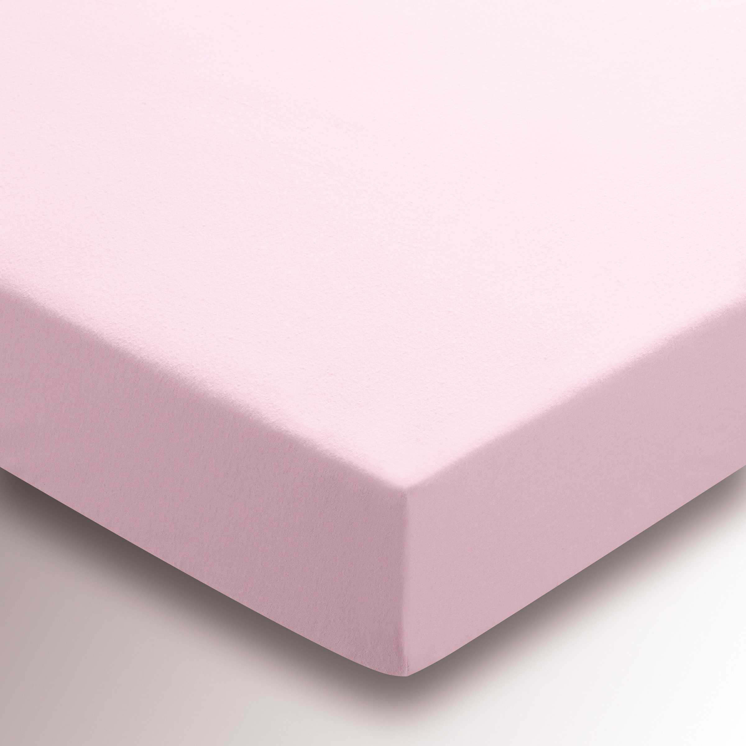 Helena Springfield Brushed Cotton Single Fitted Sheet, Baby Pink