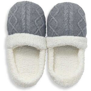 Murmur Knitted Slippers, Cloud Grey Murmur Knitted Slippers, Cloud Grey