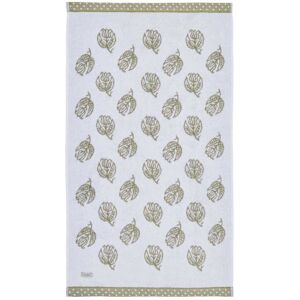 Murmur Georgia Pure Cotton Floral Hand Towel, Mourne Green Murmur Georgia Pure Cotton Floral Hand Towel, Mourne Green