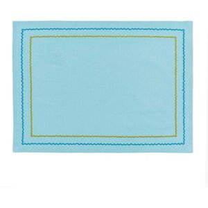 Land & Shore Embroidered Placemat, Green - Set of 2 Land & Shore Embroidered Placemat, Green - Set of 2