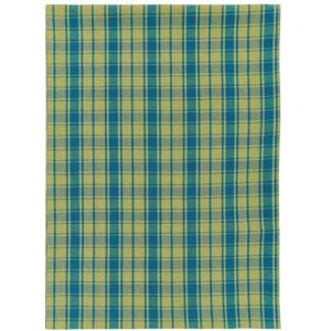 Land & Shore Woven Check Table Runner, Green Land & Shore Woven Check Table Runner, Green