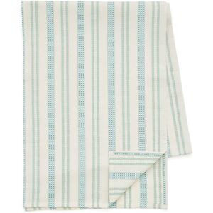 Land & Shore Ticking Stripe Table Runner, Green Land & Shore Ticking Stripe Table Runner, Green