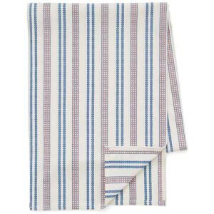 Land & Shore Ticking Stripe Table Runner, Blue/Red Land & Shore Ticking Stripe Table Runner, Blue/Red