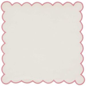Land & Shore Scallop Trim Napkins, Multi Land & Shore Scallop Trim Napkins, Multi