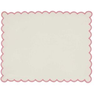 Land & Shore Scallop Trim Placemat, Multi Land & Shore Scallop Trim Placemat, Multi
