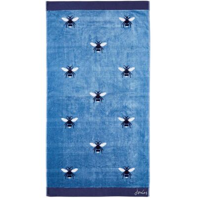 Joules Botanical Bee Bath Towel, Pale Blue Joules Botanical Bee Bath Towel, Pale Blue