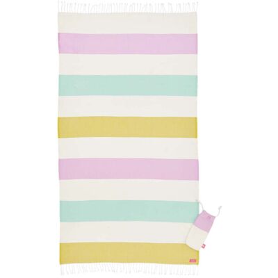 Joules Summer Stripe Turkish Towel, Multi Joules Summer Stripe Turkish Towel, Multi