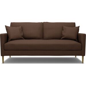 IKEA - Åsljunga 3 seater sofa, Chocolate, Linen - Bemz- Brown & Beige