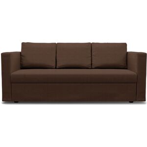 IKEA - Friheten 3 Seater Sofa Bed Cover, Chocolate, Linen - Bemz- Brown & Beige