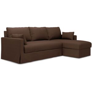 IKEA - Hyltarp 3-seater sofa with chaise longue, right, Chocolate, Linen - Bemz- Brown & Beige