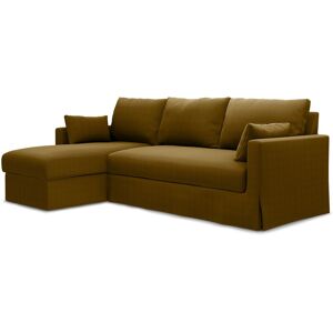 IKEA - Hyltarp 3-seater sofa with chaise longue, left, Turmeric, Velvet - Bemz- Yellow & Orange