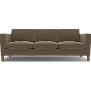 IKEA - Karlanda 3 Seater Sofa Cover, Taupe, Velvet - Bemz- White & Neutral