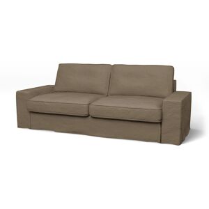 IKEA - Kivik 3 Seater Sofa Cover, Taupe, Velvet - Bemz- White & Neutral