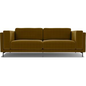 IKEA - Nockeby 3 Seater Sofa Cover, Turmeric, Velvet - Bemz- Yellow & Orange
