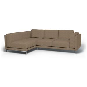 IKEA - Nockeby 3 Seater Sofa with Left Chaise Cover, Camel, Bouclé & Texture - Bemz- Brown & Beige