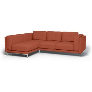 IKEA - Nockeby 3 Seater Sofa with Left Chaise Cover, Burnt Orange, Linen - Bemz- Yellow & Orange