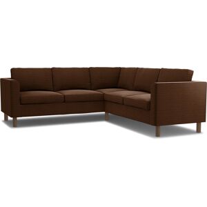 IKEA - Pärup 4-seater corner sofa cover, Chocolate Brown, Corduroy - Bemz- Brown & Beige