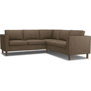 IKEA - Pärup 4-seater corner sofa cover, Dark Taupe, Bouclé & Texture - Bemz- Brown & Beige