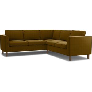 IKEA - Pärup 4-seater corner sofa cover, Turmeric, Velvet - Bemz- Yellow & Orange
