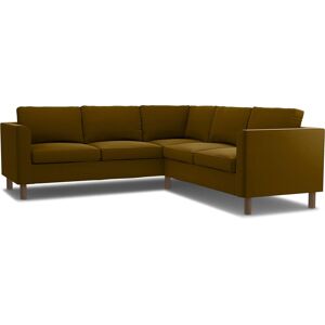 IKEA - Pärup 4-seater corner sofa cover, Turmeric, Velvet - Bemz- Yellow & Orange