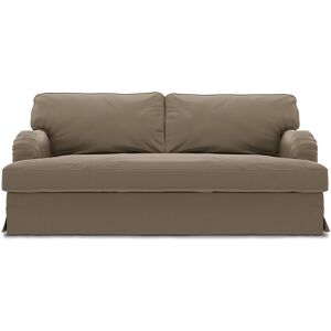 Stocksund 3 Seater Sofa Cover, Taupe, Velvet - Bemz- White & Neutral
