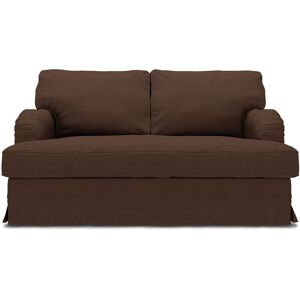 IKEA - Stocksund 2 Seater Sofa Cover, Chocolate, Linen - Bemz- Brown & Beige