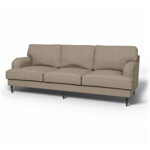 IKEA - Stocksund 3.5 Seater Sofa Cover, Birch, Wool - Bemz- Brown & Beige