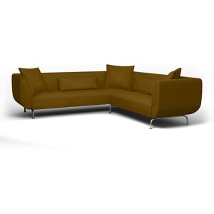 IKEA - Strömstad Corner Sofa Cover, Turmeric, Velvet - Bemz- Yellow & Orange