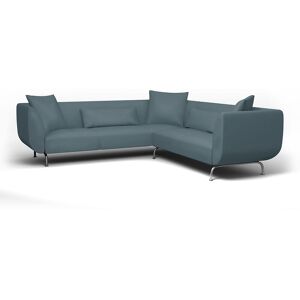 IKEA - Strömstad Corner Sofa Cover, Duck Egg, Velvet - Bemz- Blue