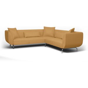 IKEA - Strömstad Corner Sofa Cover, Mustard, Linen - Bemz- Yellow & Orange