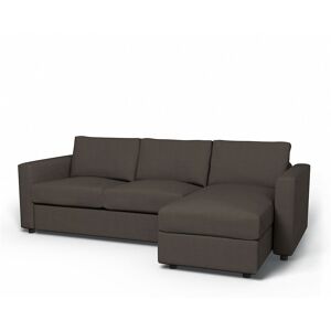 IKEA - Vimle 2 Seater Sofa with Chaise Cover, Mocha, Linen - Bemz- Brown & Beige