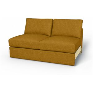 IKEA - Vimle 2 seater bed sofa without armrests, Tumeric, Velvet - Bemz- Yellow & Orange