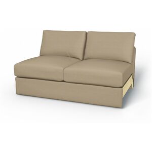 IKEA - Vimle 2 seater bed sofa without armrests, Tan, Linen - Bemz- Brown & Beige
