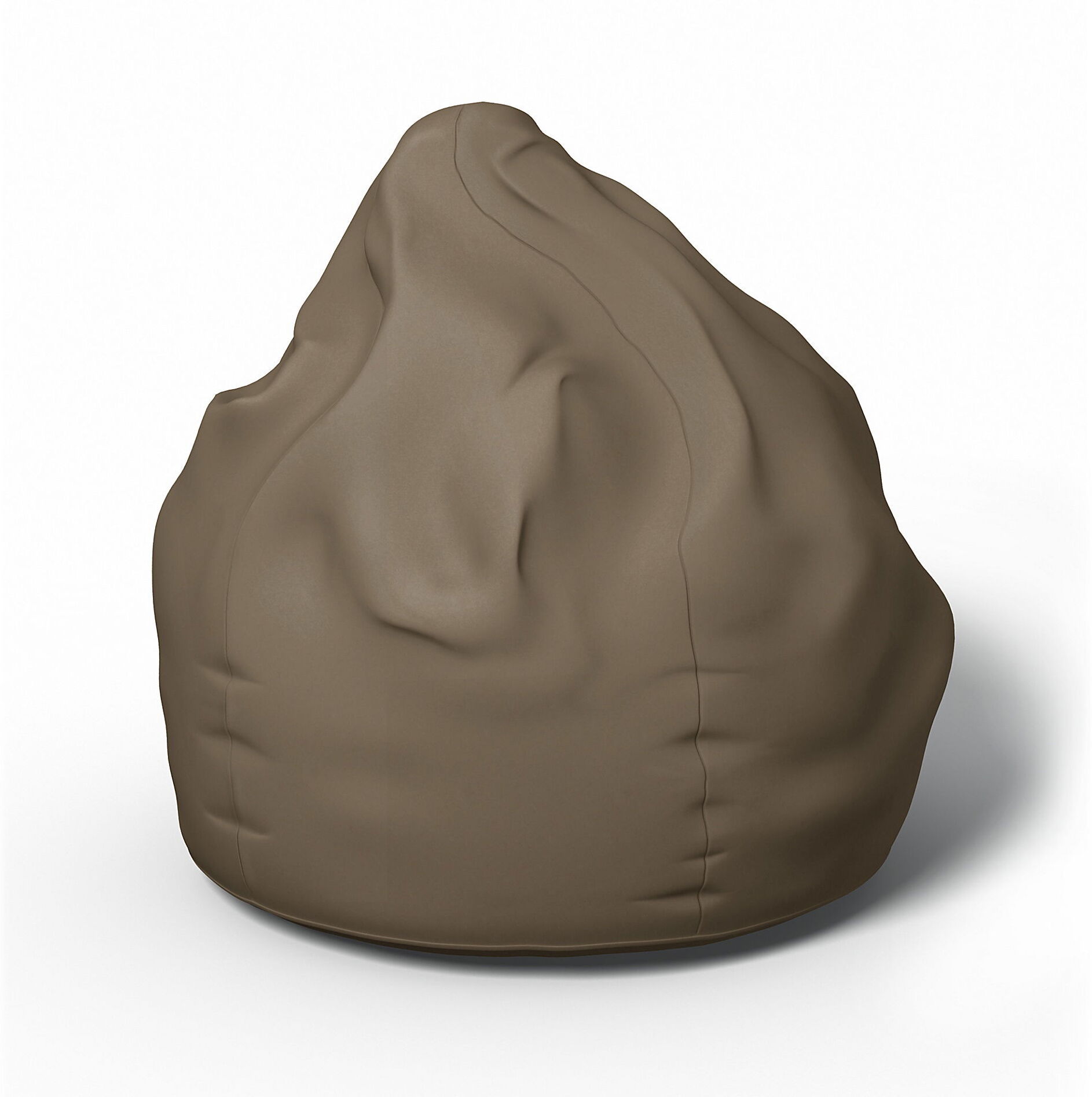 Bean Bag Cover, Taupe, Velvet - Bemz- White & Neutral