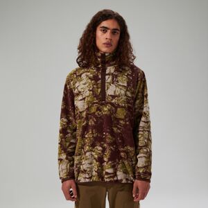 Berghaus Men's Felltop Snap Fleece Pullover - Grey/Brown Men's Berghaus Men's Felltop Snap Fleece Pullover - Grey/Brown Men's