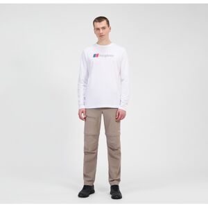 Men's Berghaus Big Logo Long Sleeve Tee - White Small Men's Men's Berghaus Big Logo Long Sleeve Tee - White Small Men's