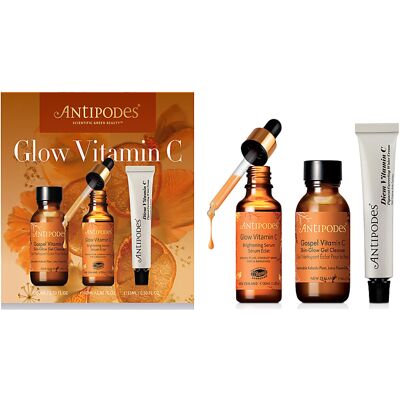Antipodes Glow Vitamin C Skin Care Set - Radiance & Vegan Antipodes Glow Vitamin C Skin Care Set - Radiance & Vegan