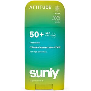 Attitude Sunly Mineral Sunscreen Stick Face & Body - SPF 50 - Unsce... Attitude Sunly Mineral Sunscreen Stick Face & Body - SPF 50 - Unsce...