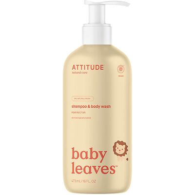 Attitude Baby Leaves 2 in 1 Shampoo & Body Wash - Pear Nectar Attitude Baby Leaves 2 in 1 Shampoo & Body Wash - Pear Nectar