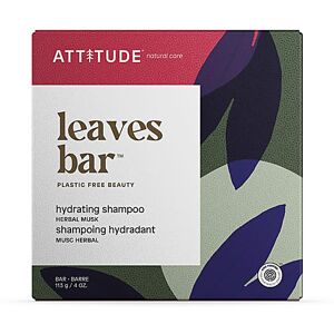 Attitude Leaves Bar Moisturising Shampoo - Herbal Musk Attitude Leaves Bar Moisturising Shampoo - Herbal Musk