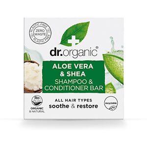 Dr Organic Aloe Vera & Shea Shampoo & Conditioner Bar Dr Organic Aloe Vera & Shea Shampoo & Conditioner Bar