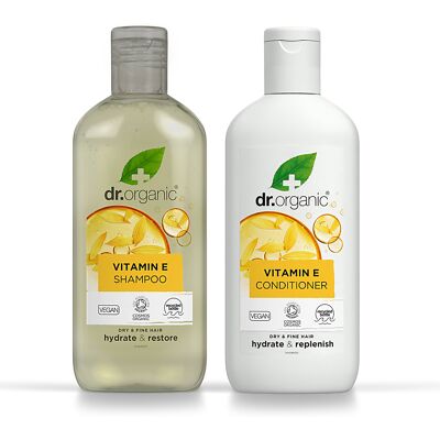 Dr Organic Vitamin E Shampoo & Conditioner Bundle Dr Organic Vitamin E Shampoo & Conditioner Bundle