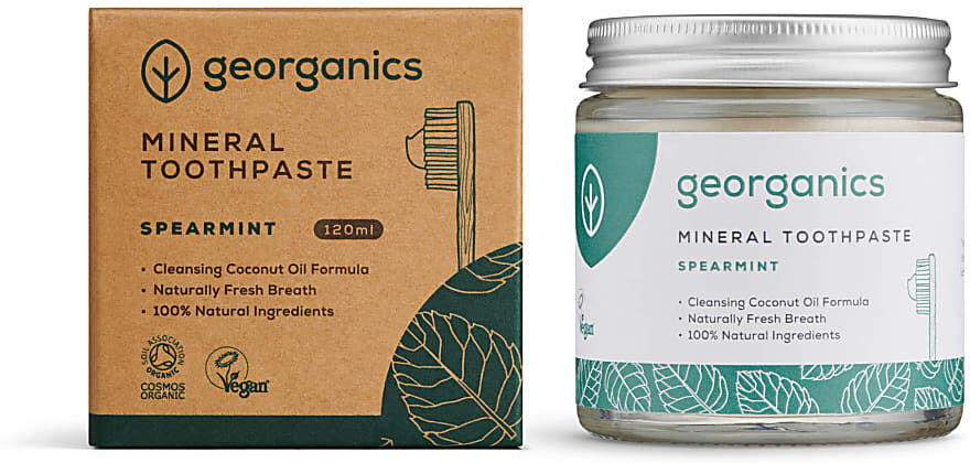 Georganics Fluoride Free Mineral Toothpaste - Spearmint 120ml