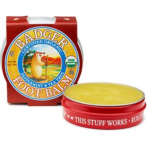 Badger Organic Peppermint Tea Tree Foot Balm - Foot Care Badger Organic Peppermint Tea Tree Foot Balm - Foot Care