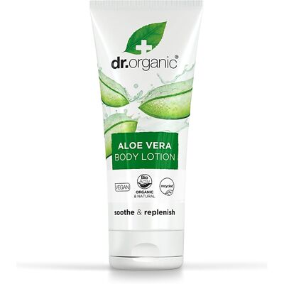 Dr Organic Aloe Vera Body Lotion - Moisturizes & Soothes Dry Skin Dr Organic Aloe Vera Body Lotion - Moisturizes & Soothes Dry Skin