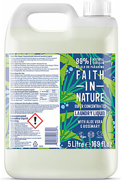 Faith in Nature Super Concentrated Laundry Liquid - 5L