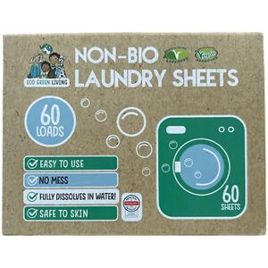 Eco Green Living Non Bio Laundry Sheets - Unscented Eco Green Living Non Bio Laundry Sheets - Unscented