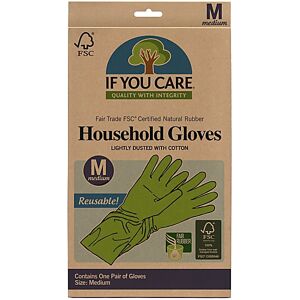 If You Care Fairtrade Rubber Latex Household Gloves (Medium) If You Care Fairtrade Rubber Latex Household Gloves (Medium)